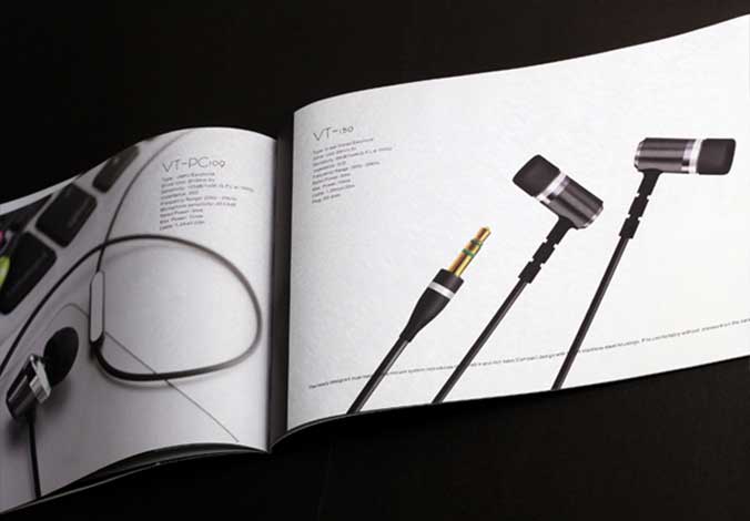 Vtsonic耳機(jī)畫冊(cè)設(shè)計(jì)，宣傳冊(cè)設(shè)計(jì)